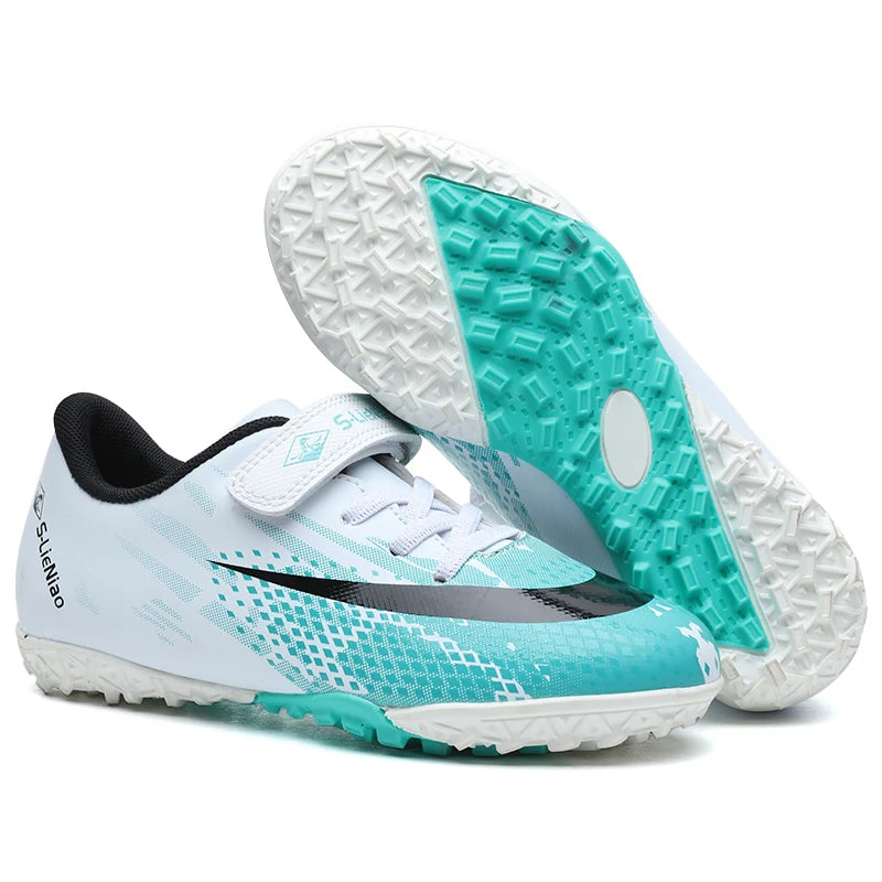 Zapatillas deportivas de entrenamiento para chicos y chicas, elegantes y cómodas, para juego, uso en interior y exterior, césped, jóvenes y estudiantes, 25-35#