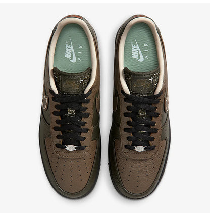 Oryginalne jesienne męskie buty codzienne Nike z niską cholewką i sznurowaniem, odporne na zużycie, model IQ1122-320