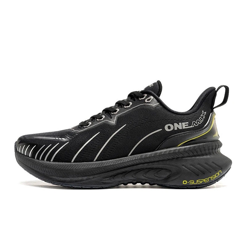 Baskets pour femme ONEMIX noires, chaussures de course respirantes pour femme, modèle de créateur, livraison gratuite, chaussures de sport roses à amorti