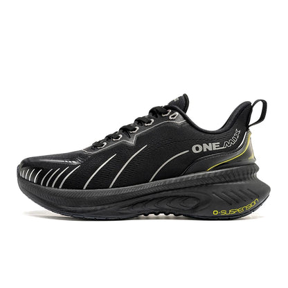 Baskets pour femme ONEMIX noires, chaussures de course respirantes pour femme, modèle de créateur, livraison gratuite, chaussures de sport roses à amorti