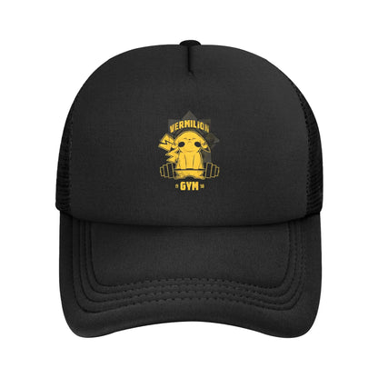 Pikachu Pokeball Mesh Baseball Cap Unisex Fitted Sun Hat Pokemoned  Hat Adjustable Snapback Caps Golf Hats Summer Trucker Caps