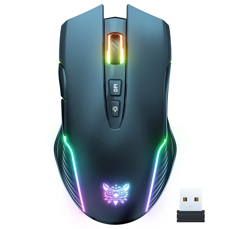 Lenovo CW905 Wireless Gaming Mouse 3600 DPI RGB Ergonomic Gaming Mouse with 7 Buttons, Adjustable DPI, USB Gaming Mouse for PC & Laptop