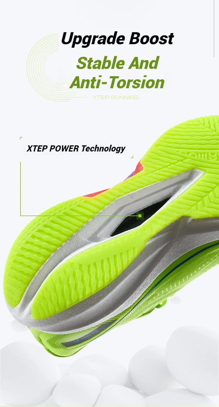 Xtep 360X 2.0 професионални маратонски обувки за бягане, мъжки състезателни обувки с карбонова плоча и омекотяване, спортни тренировъчни обувки 975219110035