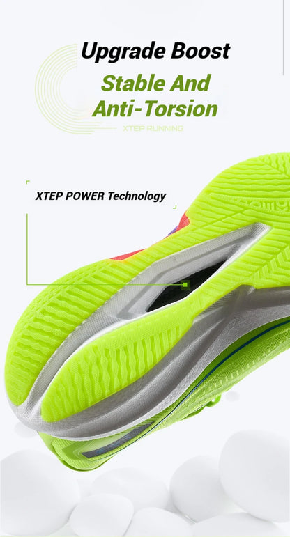 Xtep 360X 2.0 професионални маратонски обувки за бягане, мъжки състезателни обувки с карбонова плоча и омекотяване, спортни тренировъчни обувки 975219110035