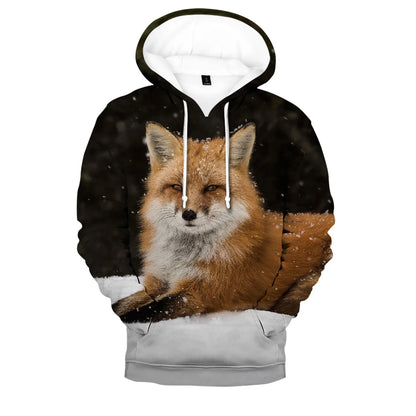 Hip Hop Popular Novelty Comfortable New Fox 3D print Hoodies Sweatshirts Men/Women Sweatshirt Adult/Child Casual Pullovers