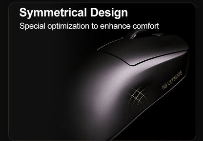 ATK Dragonfly A9 Ultimate безжична геймърска мишка A9 Air PAW3950, ултралека ергономична e-sports мишка за FPS геймъри, CSGO A9 Ultra
