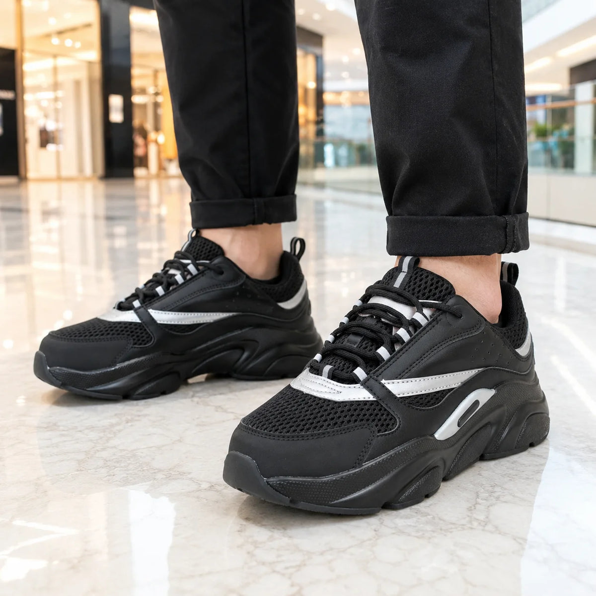 Chaussures décontractées pour hommes, sans logo, semelle épaisse, respirantes, baskets tendance, chaussures de marche confortables pour hommes, zapatillas hombre, chaussures de luxe pour hommes.