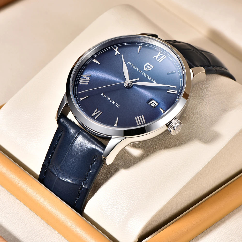 PAGANI DESIGN New NH35 Pilot Men Mechanical Watch Top Brand Sapphire Glass Automatic Watch 100M Waterproof Stainless Steel Watch