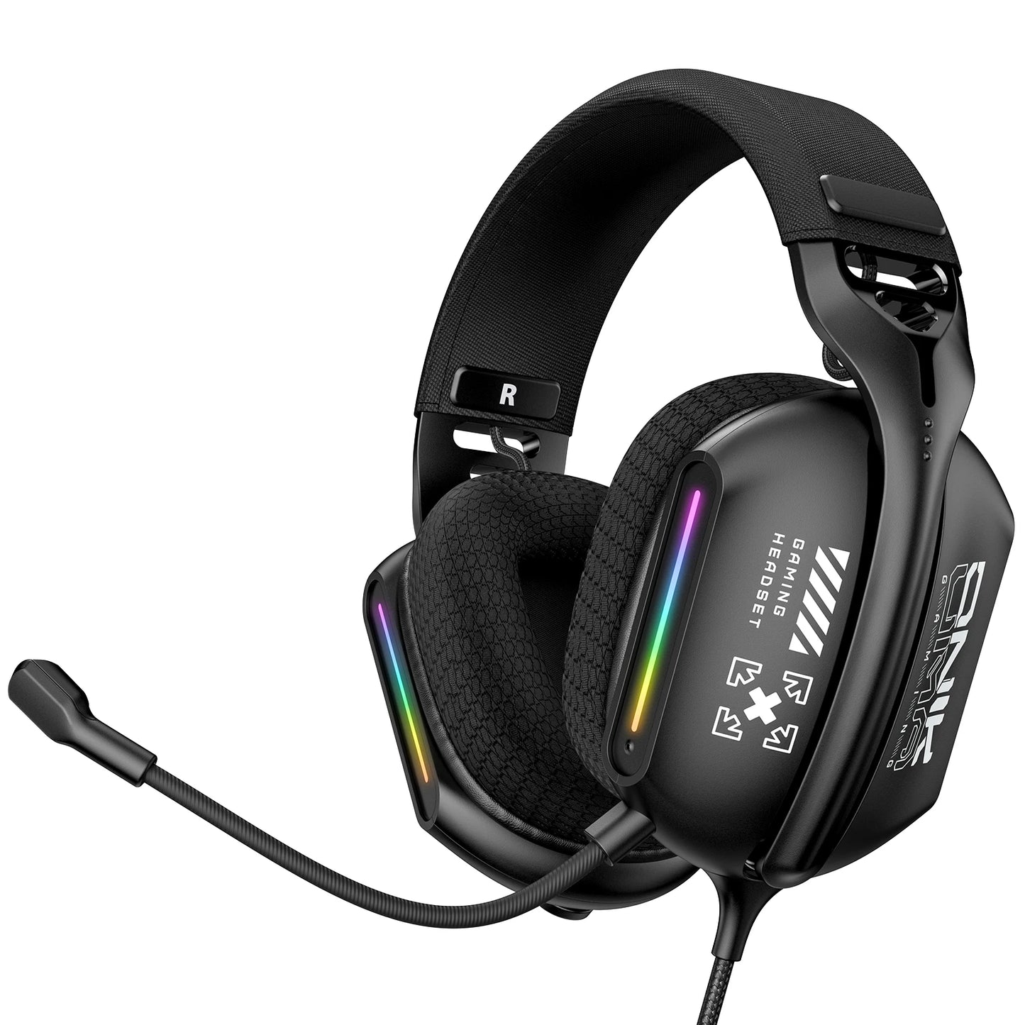 ONIKUMA Noise Cancelling Headphone Wired Game Headset Music Earphones 3.5MM Suitable For Computer Laptop With Microphone X12