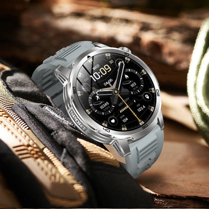 2026 New Military Outdoor Smart Watch 1.85‘’ AMOLED 1000mAh Large Battery 5ATM Waterproof Voice Call Sports Men Fitness Bracel