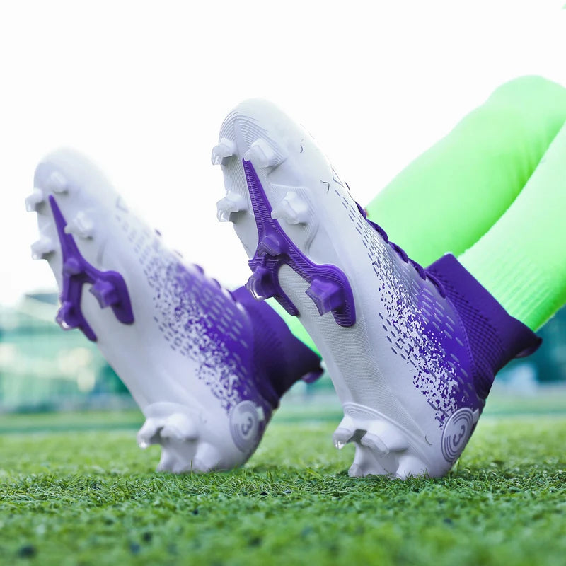 Size 31-45 Men's Soccer Shoes Women Football Boots Kids Soccer Cleats Traning Sneakers Teenagers Breathable Sport Footwear