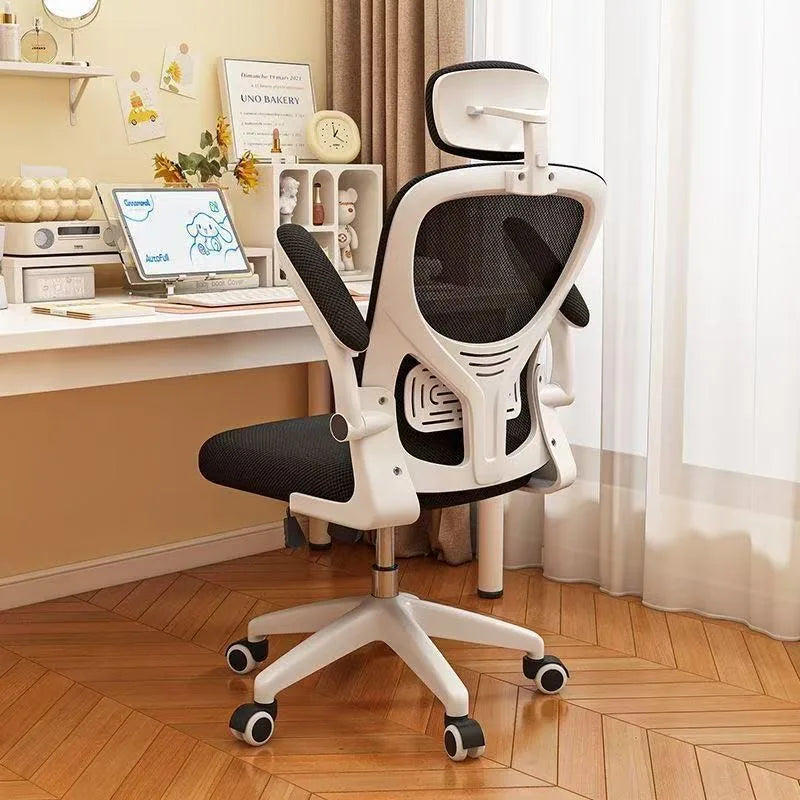 Ergonomic Gaming Chair for Office & Dorm, Comfortable Computer Desk Chair with Cushioned Seat, Adjustable Height Gaming Chair for Long Hours