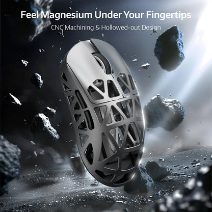 ATTACK SHARK R2 Gaming Mouse Magnesium Alloy, PAW3950 Sensor, Tri-Mode Wireless, 42000 DPI, 8000Hz, 45g Ultralight Gaming Mouse