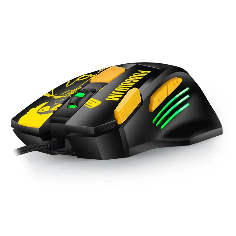 USB Wired Gaming Mouse 6800 DPI Professional Ergonomic Gaming Mouse with 8 Programmable Buttons, RGB Optical USB Computer Mouse for PC & Laptop