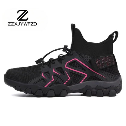 Chaussures unisexes respirantes à séchage rapide pour la pêche et les sports nautiques, bottes aquatiques d'été pour la pêche en amont, chaussures de plage antidérapantes pour femmes, à porter pieds nus
