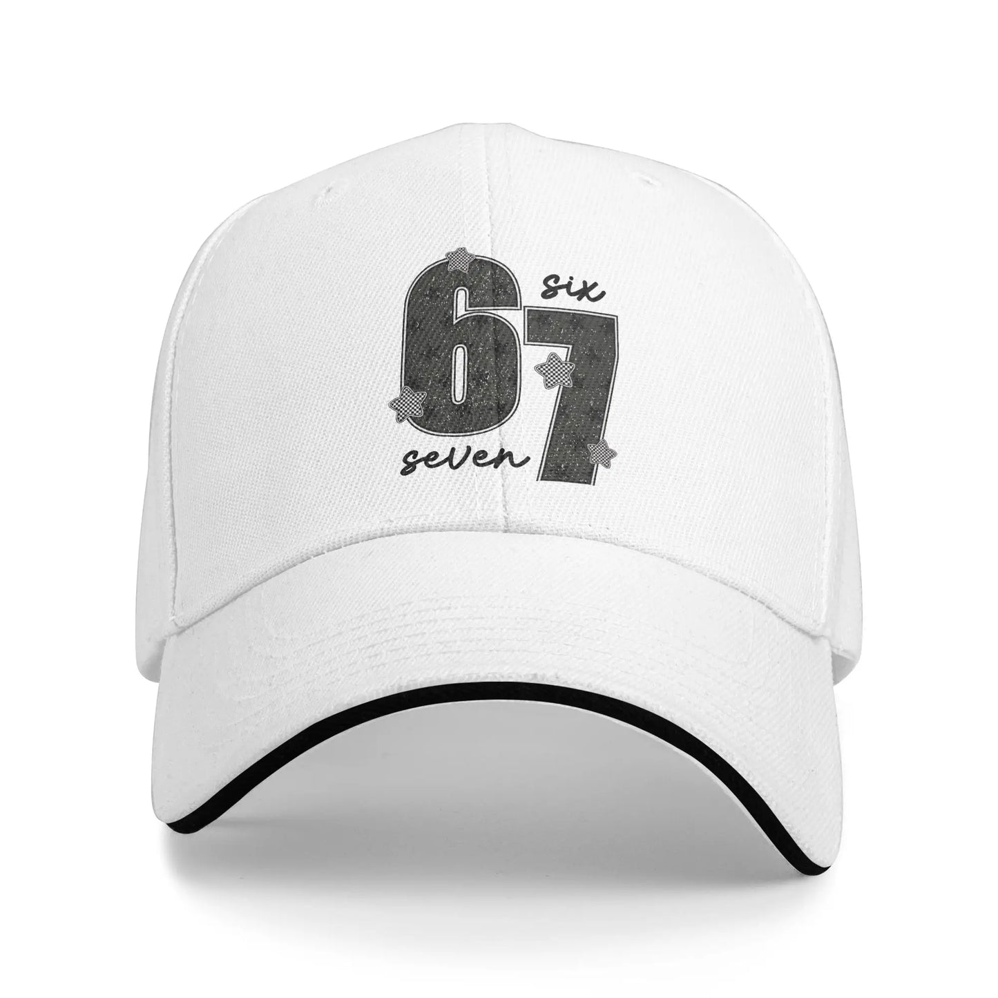 67 Six Seven 6-7 Baseball Cap Popular Steal Brainrot Gaming Meme Sandwich Caps Men Women Breathable Dad Hat Outdoor