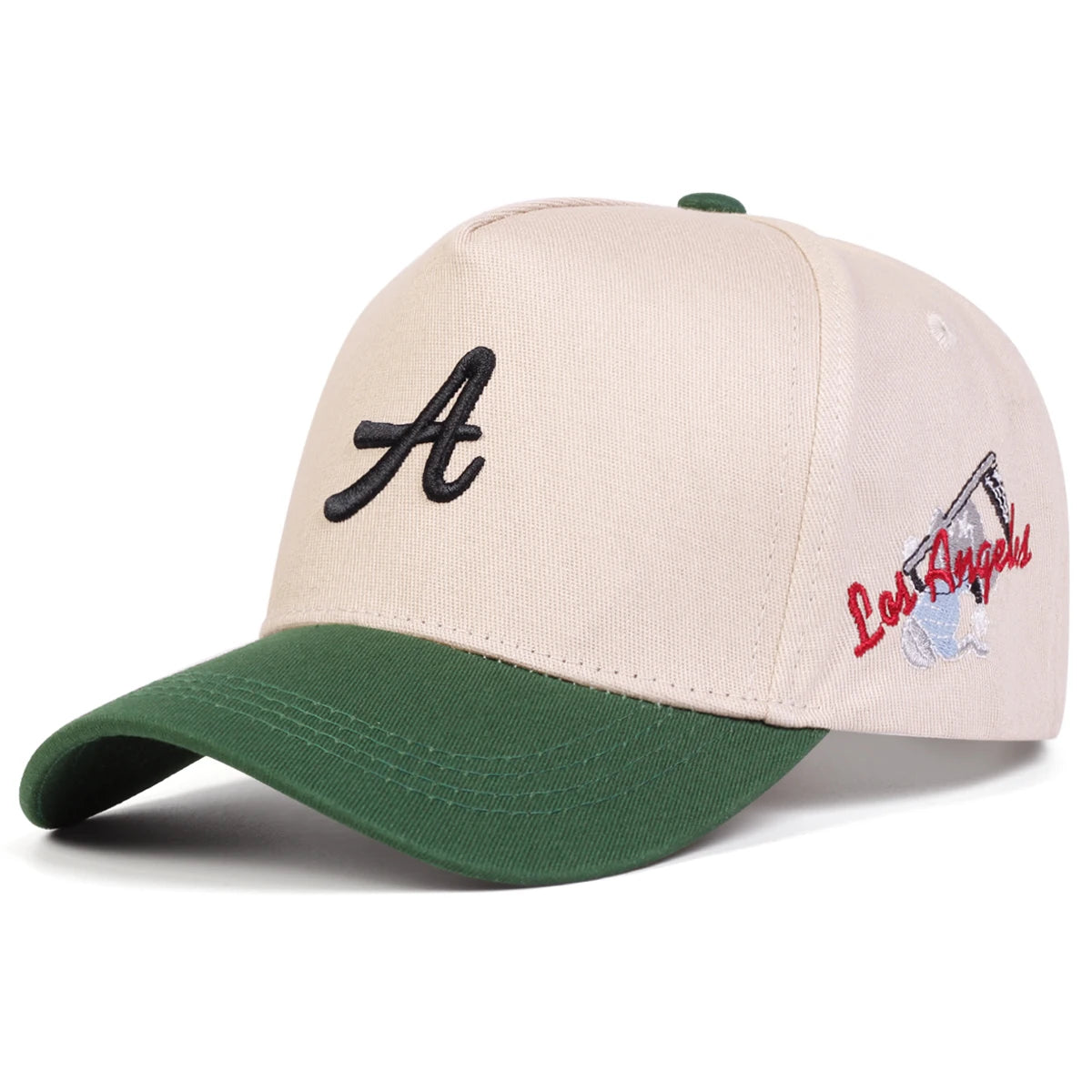 Unisex A Letter Side Los Angeles Embroidery Baseball Caps Spring Autumn Outdoor Adjustable Casual Hats Sunscreen Hat Sports Cap