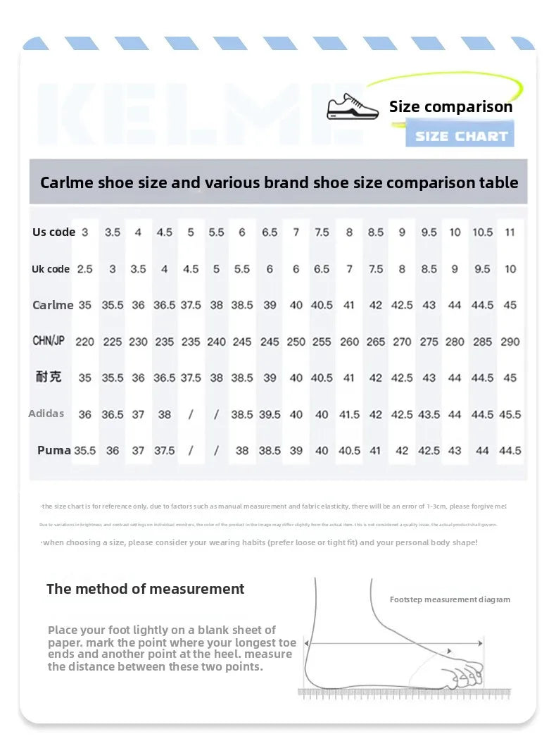 Kelme Men‘s Tf Football Boots Soccer Cleats Youth Artificial Natural Grass Professional Match Training Turf Shoes Short Studs