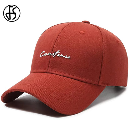 FS Stilfuld orange baseballkasket til mænd og kvinder – mærkevare-designerkasketter med små bogstaver, hiphop-kasketter, street-trucker-kasketter, casquette for mænd