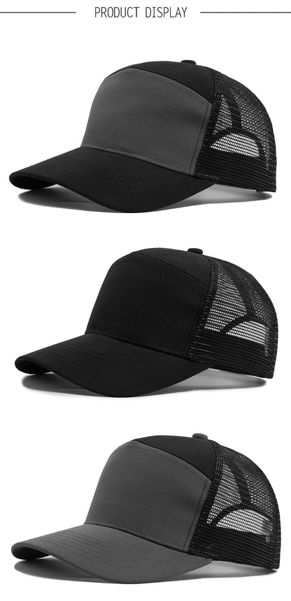Summer 7 Panel Baseball Cap Fashion Hip Hop Mesh Caps Men Truckers Hat Visor Hardtop Snapback Women Unisex Cool New Brand