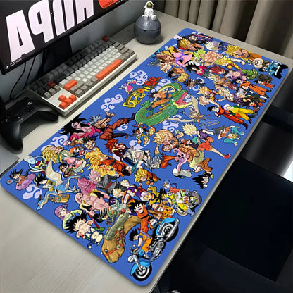 Mouse Pad Gamer Dragon Ball Z Computer Large XXL Desk Mat Keyboard Anime Gaming PC Accessories Mousepad DBZ Rubber Carpet