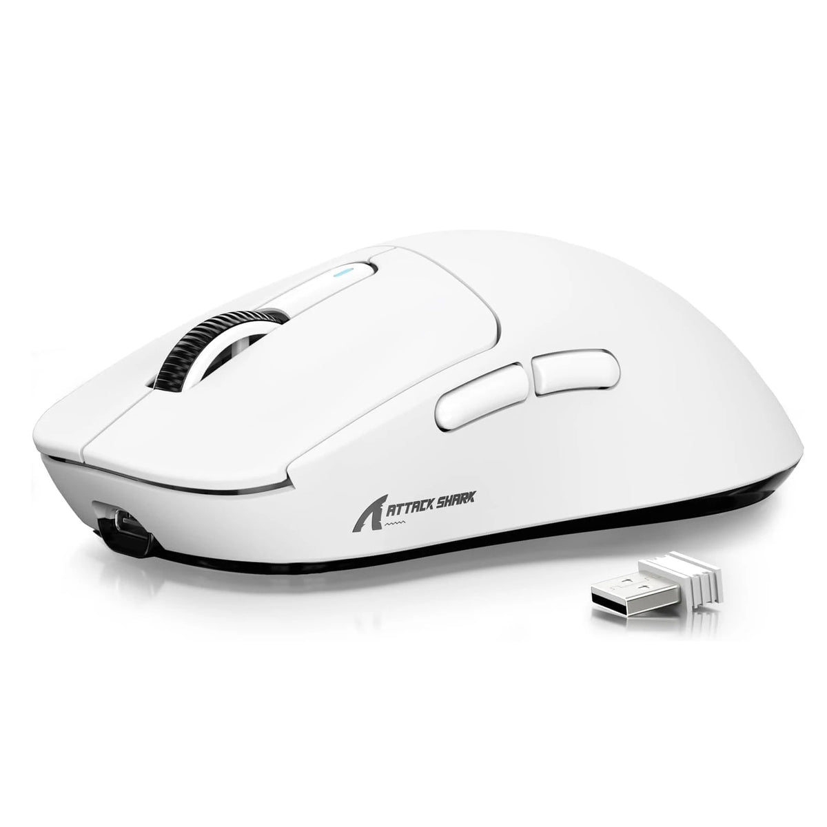 ATTACK SHARK X3 Wireless Gaming Mouse, Ultra-Light 49g Ergonomic Gaming Mouse with PAW3395 Sensor, Tri-Mode Bluetooth/2.4G/USB, 26K DPI Programmable Mouse