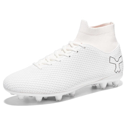 New Unisex Long Spike Football Boots Men Broken Nail Soccer Shoes AG/TF Training Soccer Cleats Sneakers Non-Slip Ankle Shoes