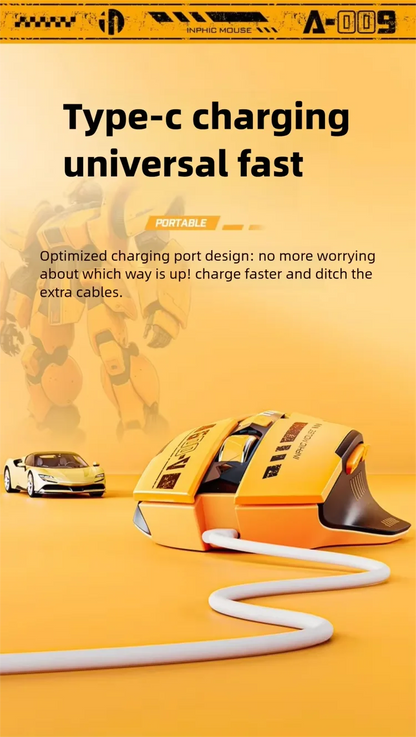 Inphic A9 V2 Wireless Gaming Mouse – 12800 DPI Rechargeable Ergonomic Mouse