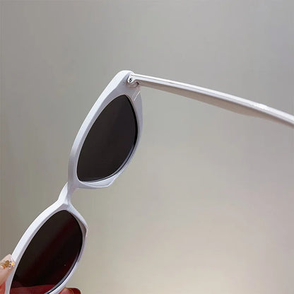 OEC CPO Small Frame Cat Eye Sunglasses Women 2024 Fashion Leopard Color Shades UV400 Sun Glasses Female Trending Eyewear Men