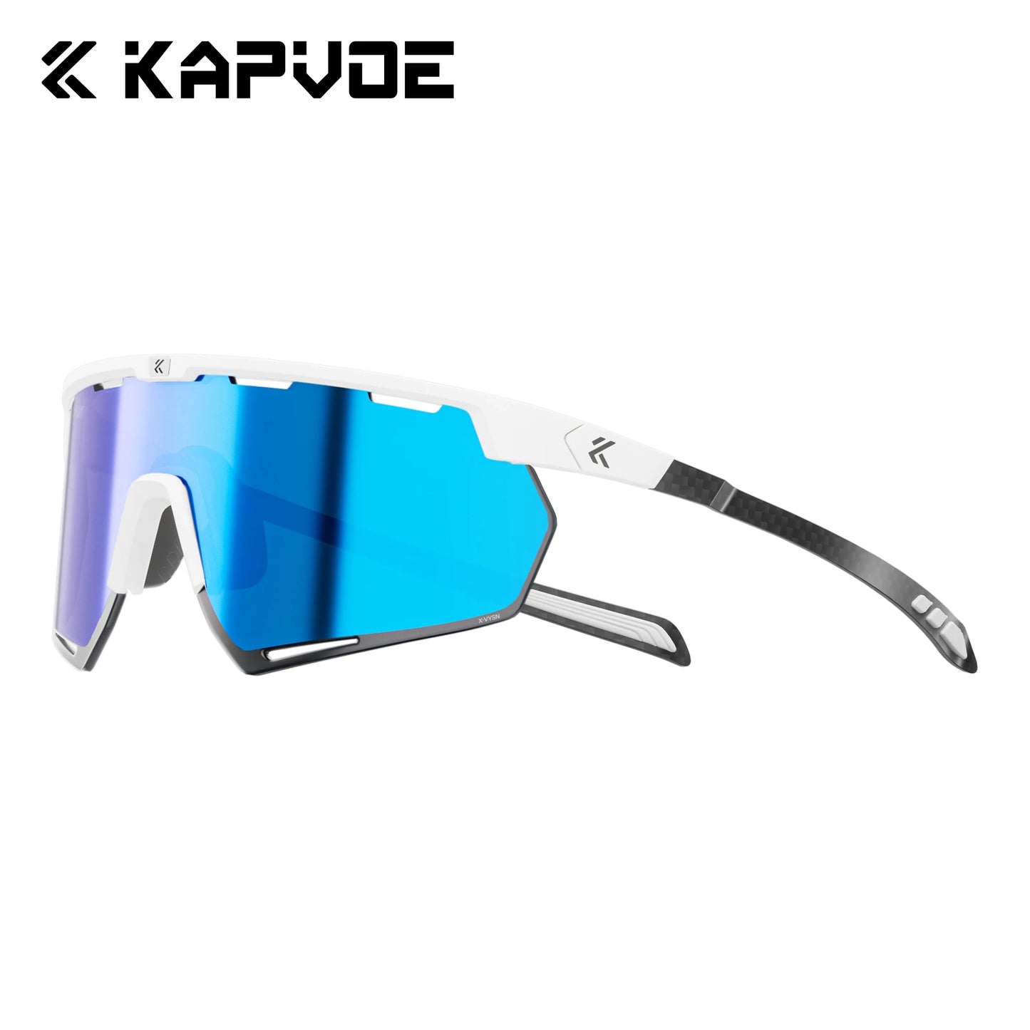 Kapvoe Real Carbon Fiber Cycling Glasses Sunglasses for Men Lightweight Photochromic UV400 MTB Bike Bicycle Sports Eyewear