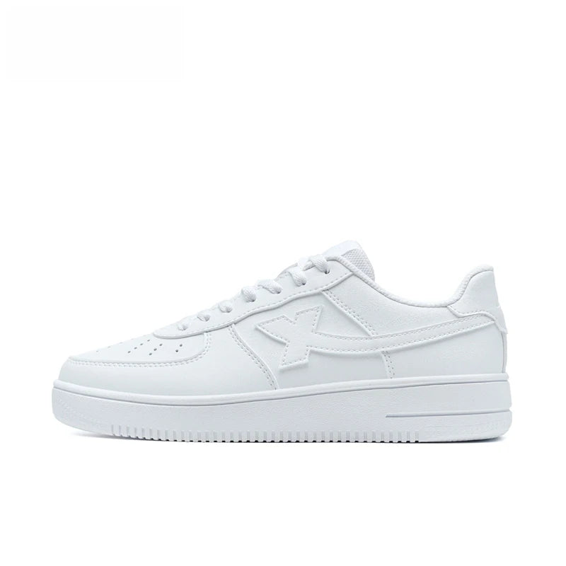 Xtep White Sneakers Female 2026 Spring Couples Versatile Trendy Casual Thick-soled Increase Sports Women Shoes 874118319851