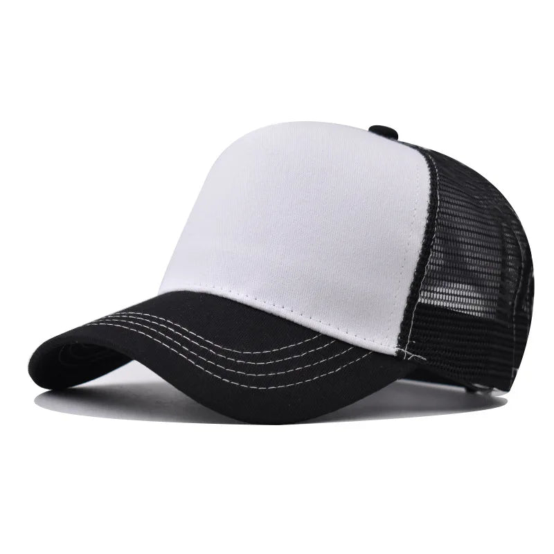 Cappellino da baseball per adulti, cappellino a rete, visiera curva poco profonda, cappello unisex, cappello estivo, cappello traspirante, cappellino da ombra, cappellino per primavera e autunno, cappellino hip hop aderente