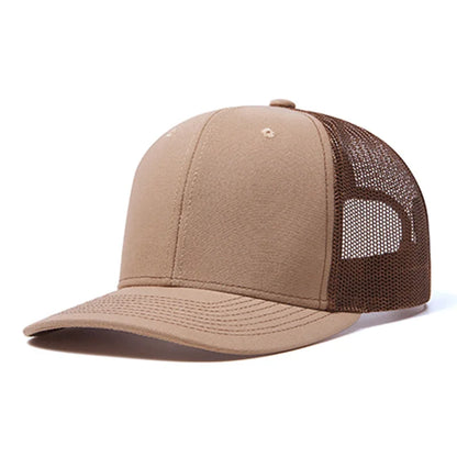 Cappellino da baseball classico in rete traspirante per donne, cappellino casual da camionista traspirante, cappellino unisex regolabile con chiusura a scatto, cappellino sportivo e dinamico da papà