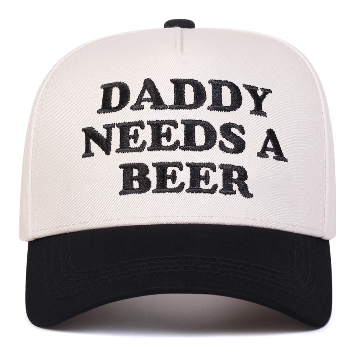 Cappellini da baseball unisex con ricamo "DADDY NEEDS A BEER", per primavera e autunno, da esterno, casual, regolabili, cappellino da sole, cappellino sportivo