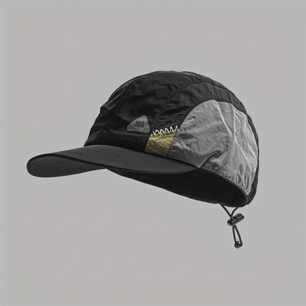 Color Matching Baseball Cap Flat-brimmed Breathable Quick-drying Hat Drawstring Summer Thin Sun Protection Caps Hiking Hats