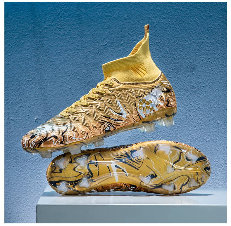 Men Professional Football Shoes Society Cleats Soccer Shoes Original Indoor Football Field Boots Grass Training TF/FG Sneakers