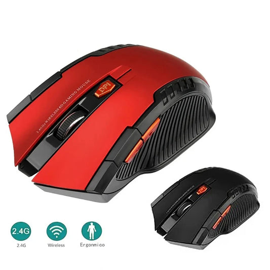 2.4GHz bežični optički gaming miš s USB prijamnikom, 2000DPI, 6 tipki, za računalo i prijenosno računalo