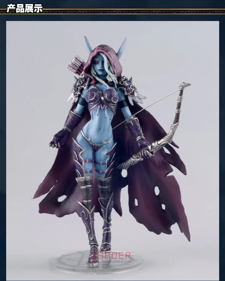 Sylvanas Windrunner World Of Warcraft Action Figures The Queen of the Undead Handmade Model Collection Ornaments Kid Gifts Toys