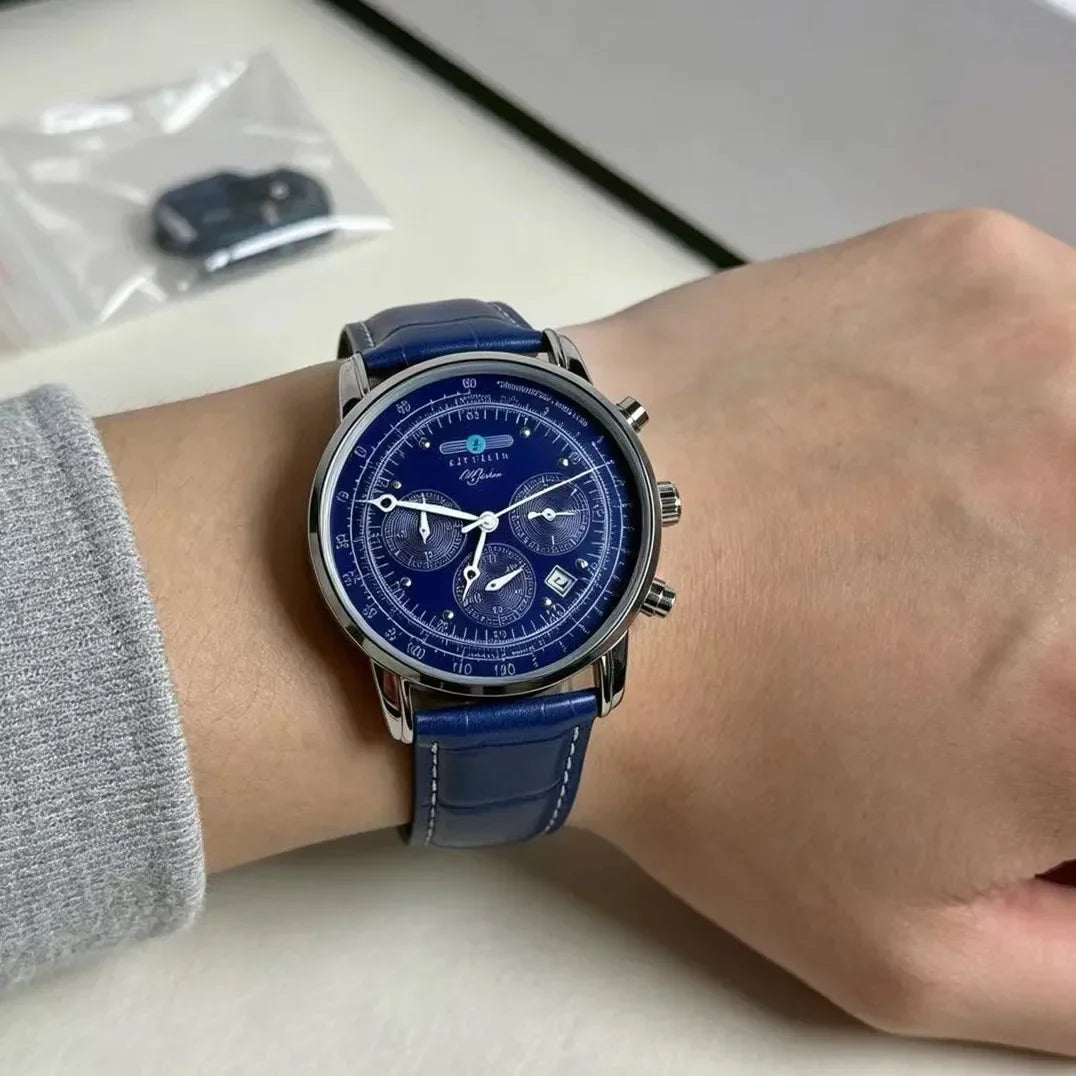 New Fashion Watch Zeppelin Airship Automatic Date Gift Commemorative Version Men's Retro Business Leisure Men's Watch