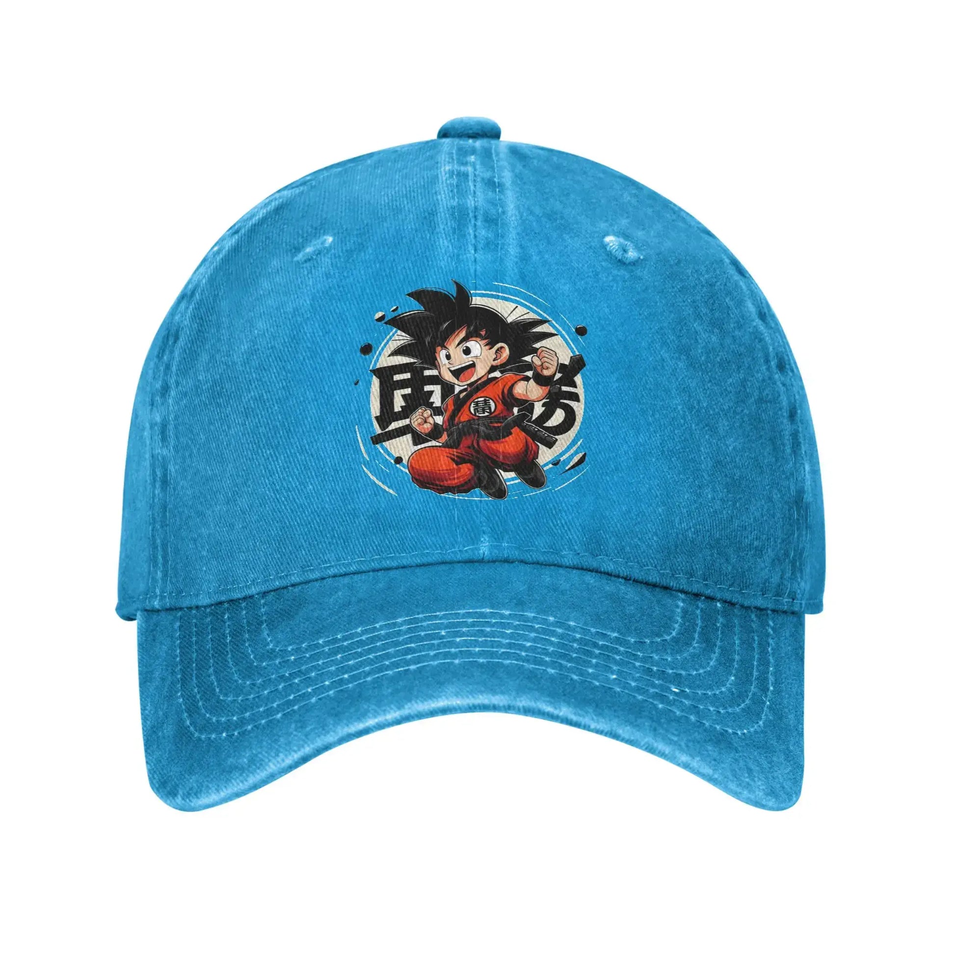 Goku Anime Dragon Ball Men Women Baseball Caps Distressed Denim Hats Cap Vintage Outdoor Running Adjustable Fit Headwear, produit gaming premium Fraquane