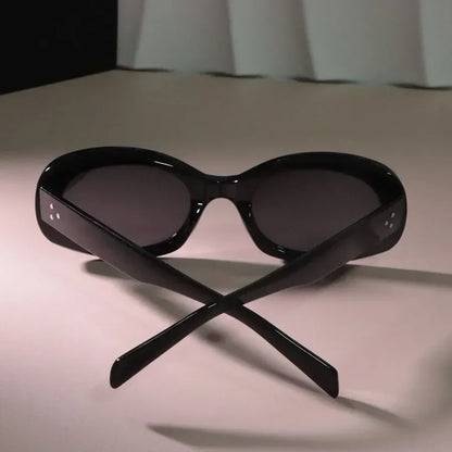 Round Luxury Oval Sunglasses Women Men Brand Designer Cute Black Sun Glasses Female Male Colors Mirror Oculos De Sol