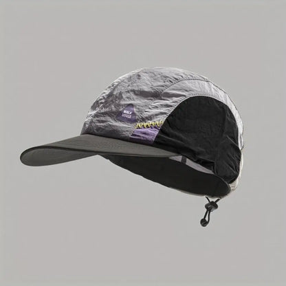 Color Matching Baseball Cap Flat-brimmed Breathable Quick-drying Hat Drawstring Summer Thin Sun Protection Caps Hiking Hats