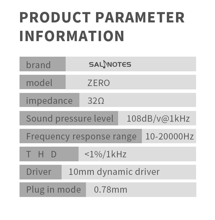7Hz Salnotes Zero HiFi 10mm Dynamic Driver In Ear Earphone IEM Metal Composite Diaphragm N52 Magnet