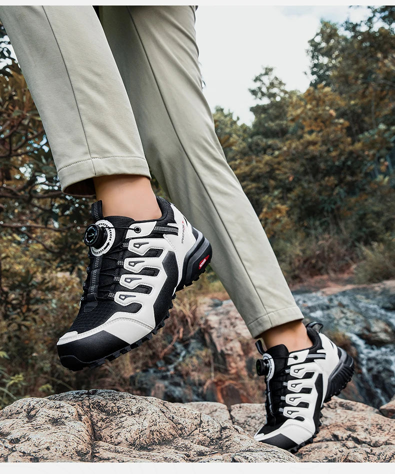 Lightweight Anti-slip Hiking Shoes Magnetic Closure Outdoor Adventure Sneakers