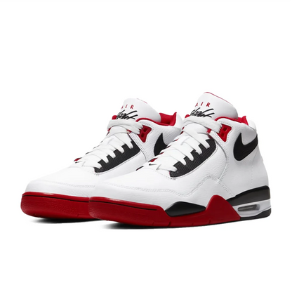 Nike Flight Legacy Classic Style Mid-Top Retro Basketball Shoes Unisex Red/White BQ4212-100