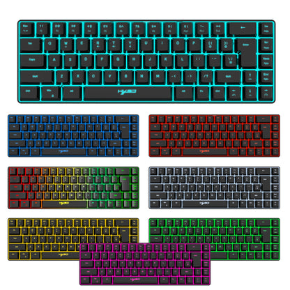 60% Percent Gaming Keyboard, Ergonomic Small Mini membrane Keyboard Compact RGB Backlit Keyboard for Windows, PC, Laptop, Gaming