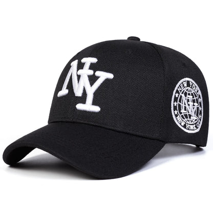 Unisex NY Letter Embroidery Baseball Caps Spring Autumn Outdoor Adjustable Casual Hats Sunscreen Hat Sports Cap