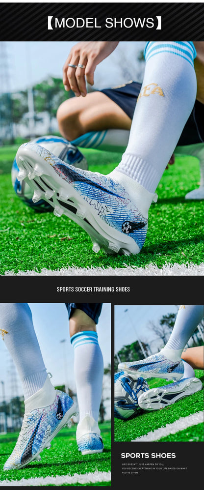 Męskie buty piłkarskie, dziecięce buty piłkarskie, damskie profesjonalne buty piłkarskie, antypoślizgowe buty TF/FG, sportowe buty piłkarskie do użytku na świeżym powietrzu