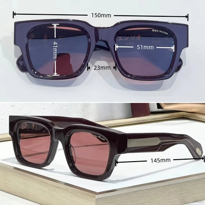 ENZO EPOXY 10th Anniversary Edition Large 51 Size Frame Red Turtle Shell Green Handcrafted Japanese Sunglasses