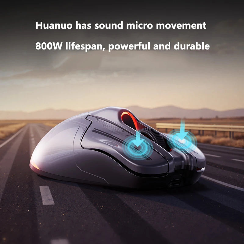 INPHIC Super Racing Car Series Wireless Bluetooth Gaming Mouse, 12800 DPI Rechargeable RGB Gaming Mouse with Battery Display, Customizable Wireless Mouse